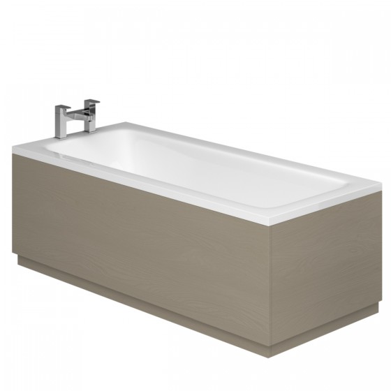 Cuban End Panel Light Grey Wood 750 x 450/565mm