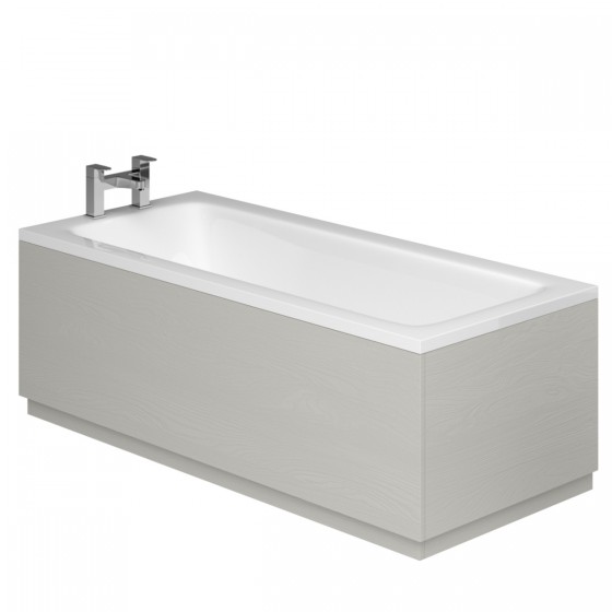 Cuban End Panel White Wood 800 x 450/565mm