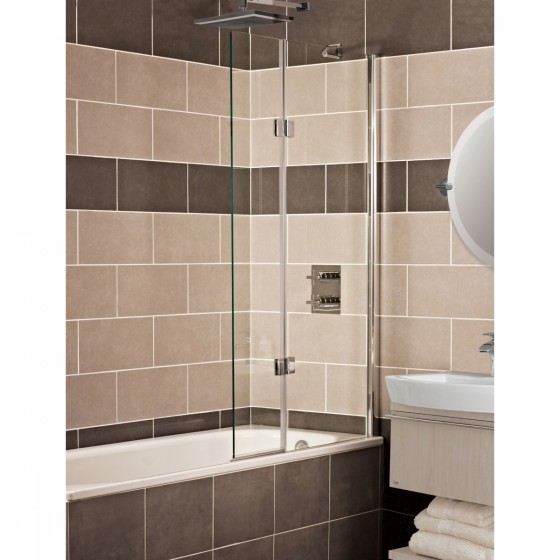 Enhance8 Right Hand Outward Folding Bath Screen 1500 x 900mm