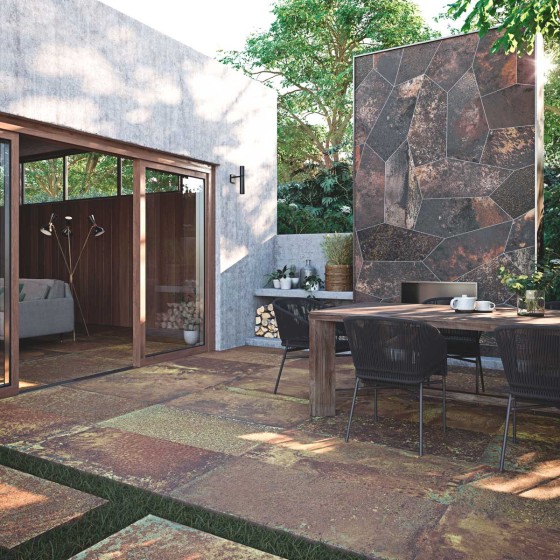 Corten Oxidum Porcelain Paving 500x1000x20mm