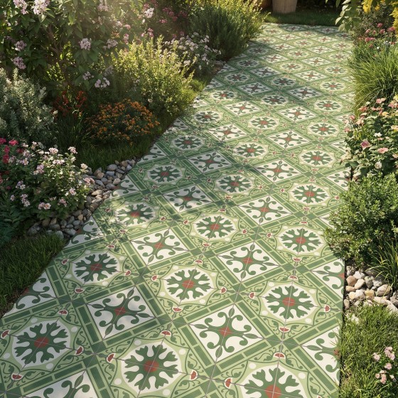 Altea Corbeta Green Porcelain Floor Tile 500x1000x20mm