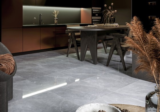 Space Grey Stone 600x600 Rectified Porcelain Floor and Wall Tile