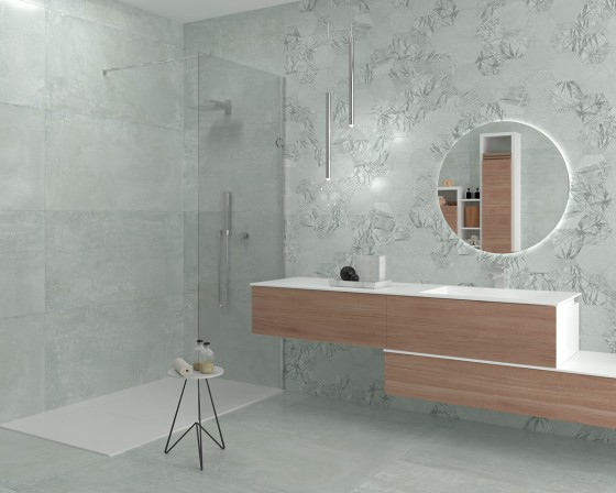 Utopia Silver Porcelain Wall and Floor Tile 600x1200mm