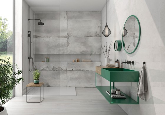 Industry Off White Lapato Porcelain Floor and Wall Tile 600x1200mm