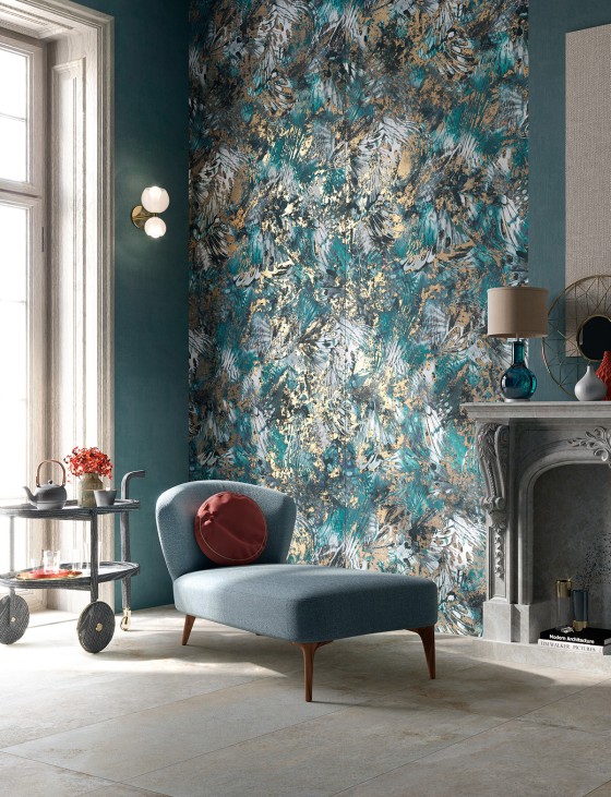 Amazon Plumage Floral Natural Porcelain Floor and Wall Tile 600x1200mm