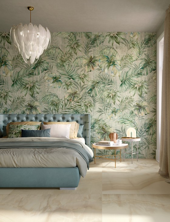 Amazon Paradise Floral Natural Porcelain Floor and Wall Tile 600x1200mm