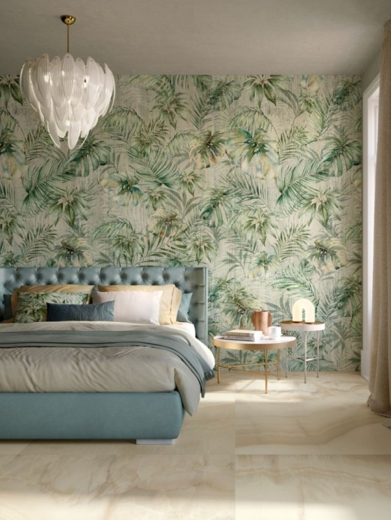 Amazon Paradise Floral Natural Porcelain Floor and Wall Tile 600x1200mm