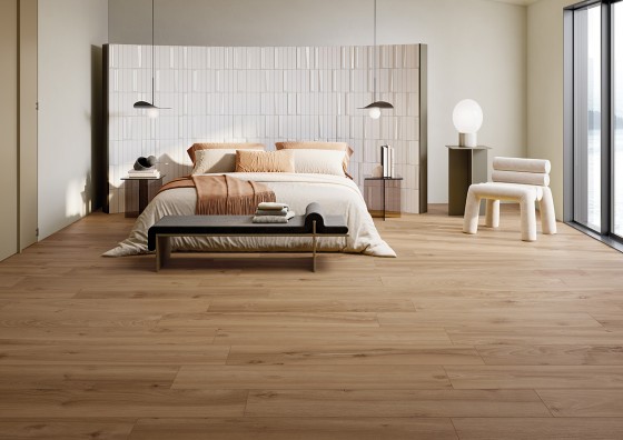 Honey Wood Noce Porcelain Floor and Wall Tile 200x1200mm