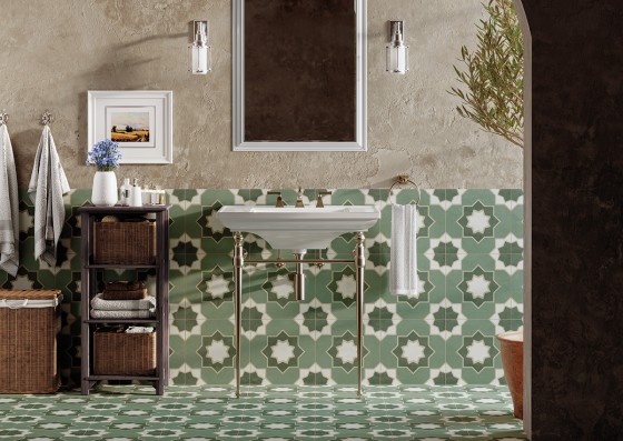 Waterford Olive Porcelain Floor and Wall Tile 330x330mm