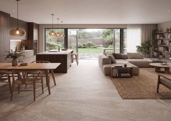 Hardwick White Natural Porcelain Floor and Wall Tile 750x1500mm