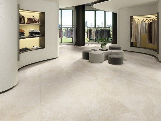 Hardwick Cream Natural Porcelain Floor and Wall Tile 750x1500mm