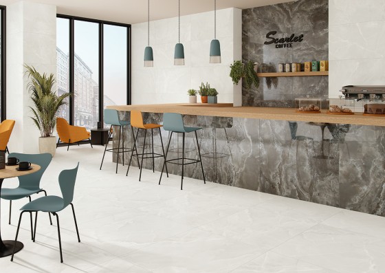 Whisper Black Polished Porcelain Floor and Wall Tile 600x1200mm