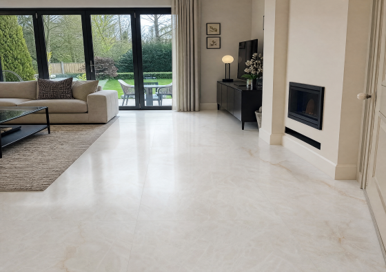 Gemstone White Matt Porcelain Floor and Wall Tile 600x1200mm