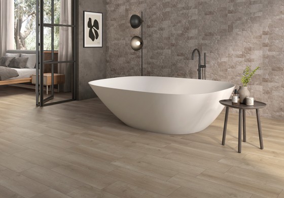 Irati Natural Wood Porcelain Floor and Wall Tile 200x600mm