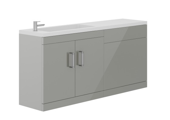 Bridge Floor Standing 120cm Combination Unit Light Grey
