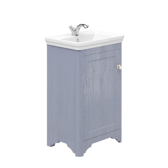 Heritage Floor Standing 50cm 1 Door Unit Denim Ash
