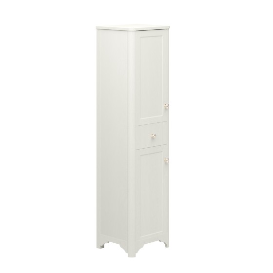 Heritage 460cm Tall Boy 2 Door 1 Drawer Legno White