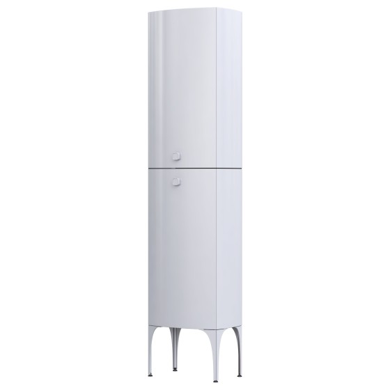 Wimborne Wall Hung 2 Door  Column Unit 47cm Gloss White