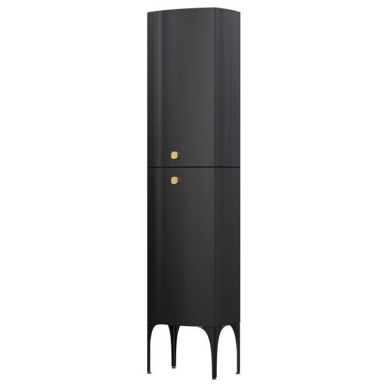 Wimborne Wall Hung 2 Door Column Unit 47cm Gloss Black