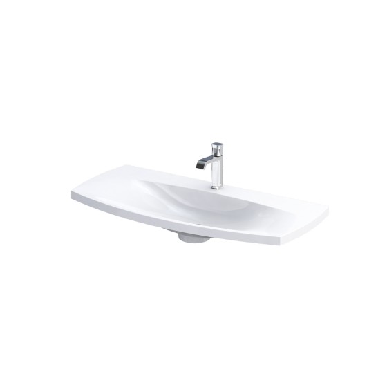 Wimborne Wall Hung 1 Taphole Washbasin 102cm Gloss