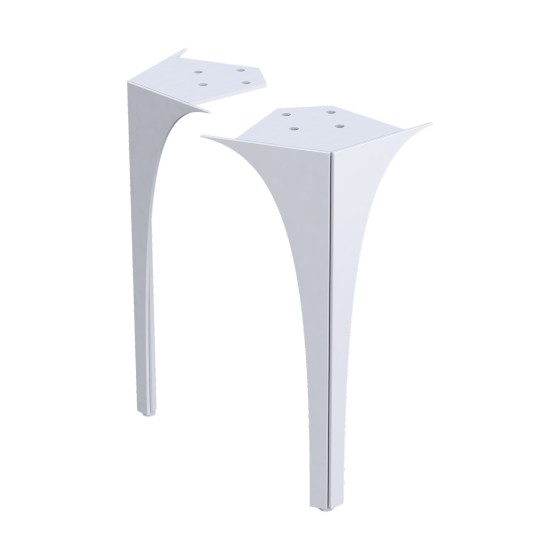 Wimborne Front Legs To Suit 62cm Unit Pack Of 2 Gloss White
