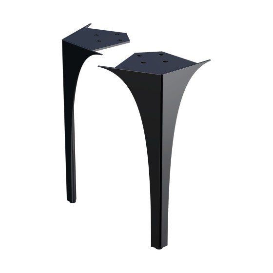 Wimborne Front Legs To Suit 62cm Unit Pack Of 2 Gloss Black