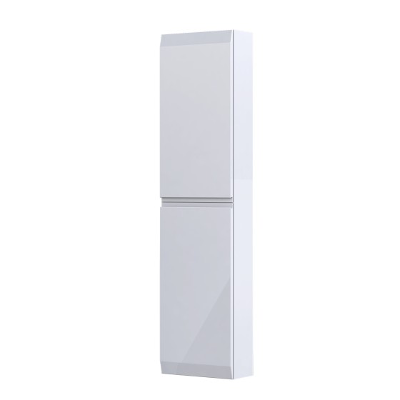Rectory Wall Hung 2 Door  Column Unit 40cm Gloss White
