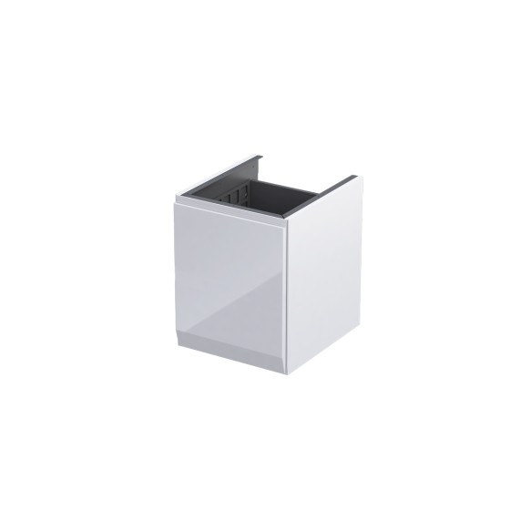 Rectory Wall Hung 1 Drawer Base Unit With Basket 40cm Gloss White