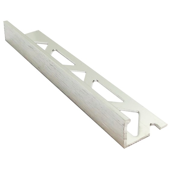 Genesis Aluminium TRADELINE Straight Edge Trim Brushed Effect BTS08.BR 8mm x 2.5m