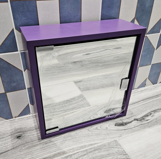 S7006410 Coloured Steel Cabinet Purple 300x300x1200