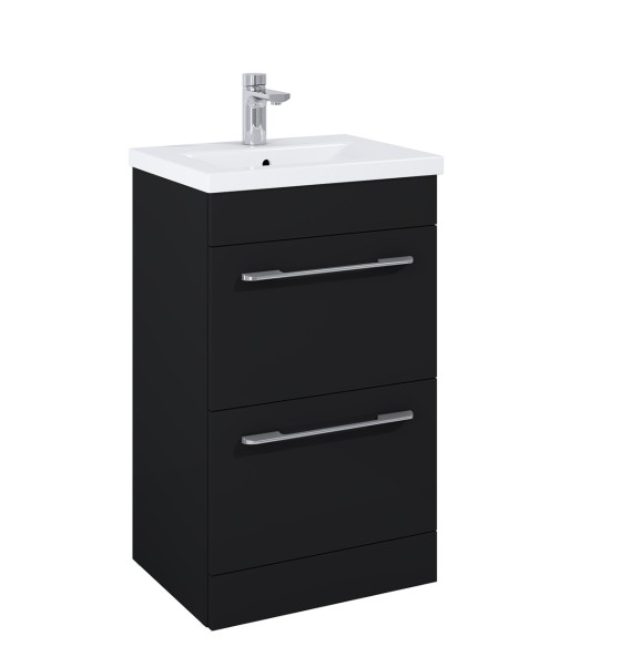S7003013 Appeal Matt Black Vanity Unit & Basin 60cm