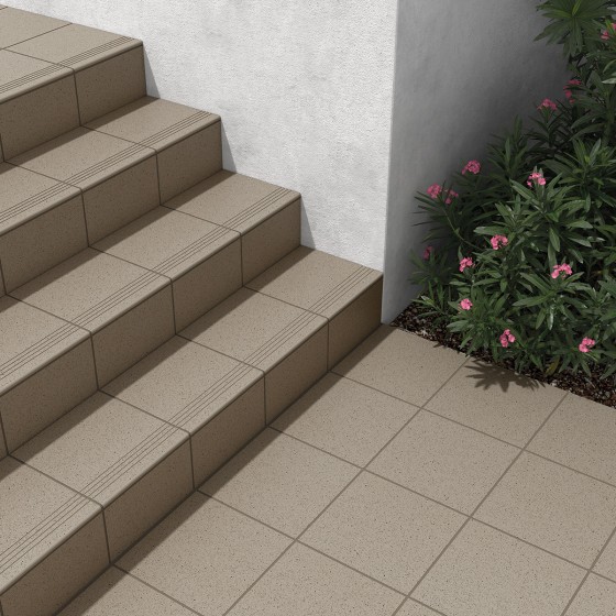 Salt Grey Extruded Porcelain Wall & Floor Tile 297x297mm