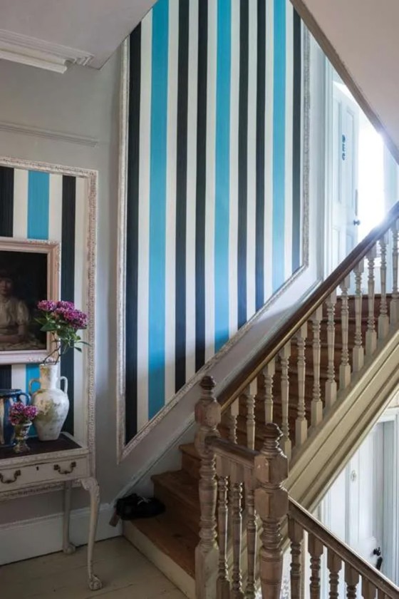 Farrow & Ball Wallpaper Chromatic Stripe 4205