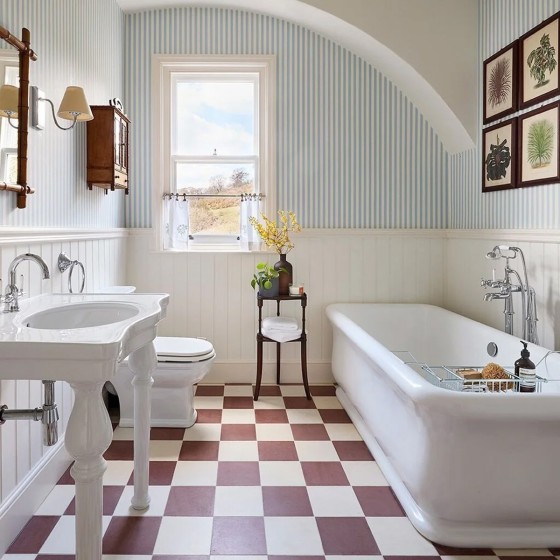 Farrow & Ball Wallpaper Closet Stripe 360