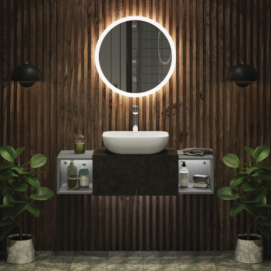 Coral 47cm No Taphole Sit On Basin