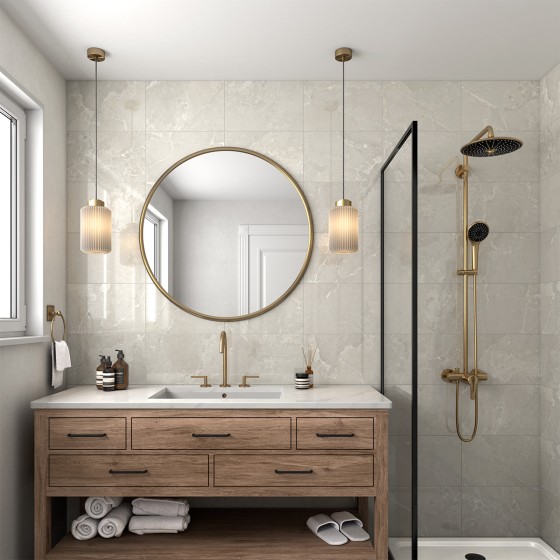 Marmo Grey Ceramic Wall Tile 270x420mm