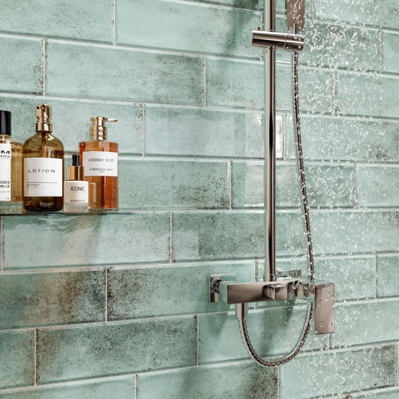 Logan Light Green Ceramic Wall Tile 100x300mm