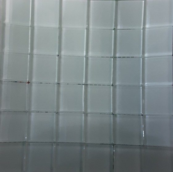 AGC9907 SN White Glass Inset 50x50mm - 1.17m²