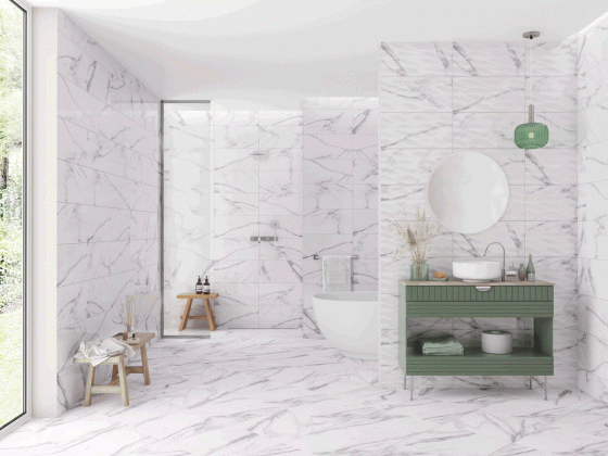 Sicily White Porcelain Wall & Floor Tile 300x600mm