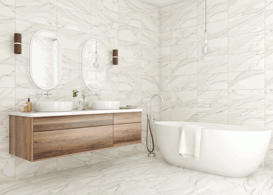 Santorini Cream Porcelain Wall & Floor Tile 300x600mm