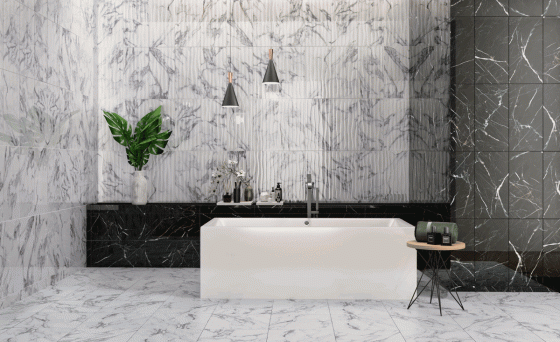 Palermo White Porcelain Wall & Floor Tile 300x600mm