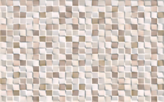 NB17219 Cubic Crema Mosaic Effect Wall Tile 250x400mm - 0.7m²