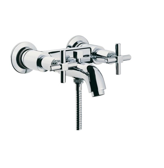S7007103 Olympus Jade Wall Mounted Bath Shower Mixer Chrome