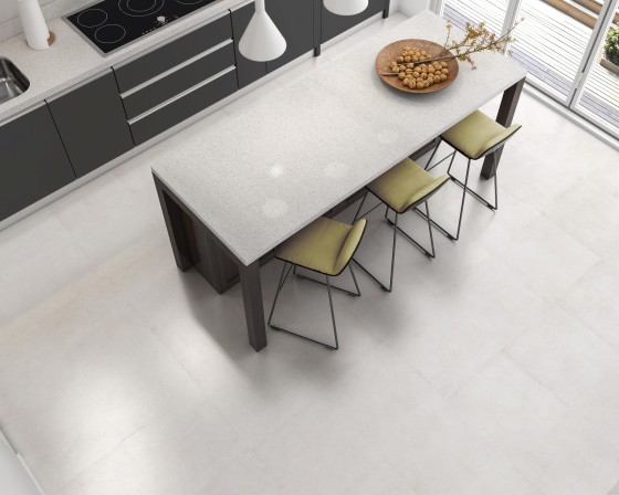Lisbon White Matt Porcelain Wall and Floor Tile 450x450mm