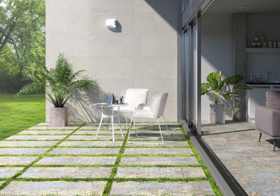 Carpet Vestige Blue Outdoor Porcelain Floor Tile 500x1000x20mm