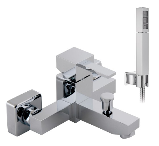 S7007229 Cube Wall Mounted Bath/ Shower Mixer 