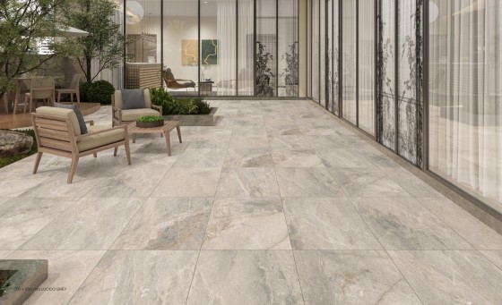Lucido Grey Porcelain Paving 600x900x20mm