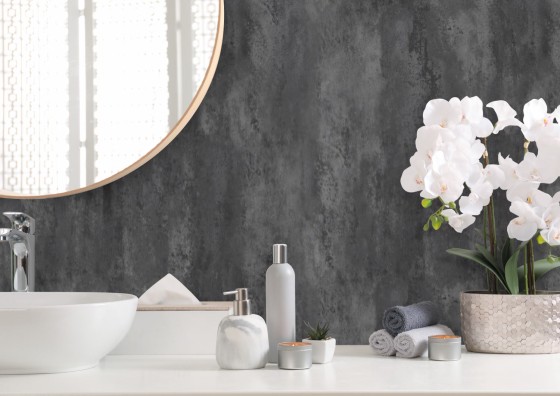 Allure PVC Shower Wall Panel T&G Silver Granite Matt 2400x1000x10mm 