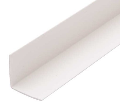 Allure Shower Wall Panel PVC External Corner Capping Trim White 2400mm 