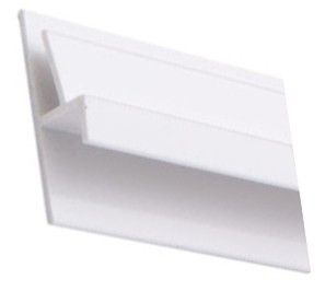 Allure Shower Wall Panel PVC Vinyl Floor Seal Trim 2500mm White